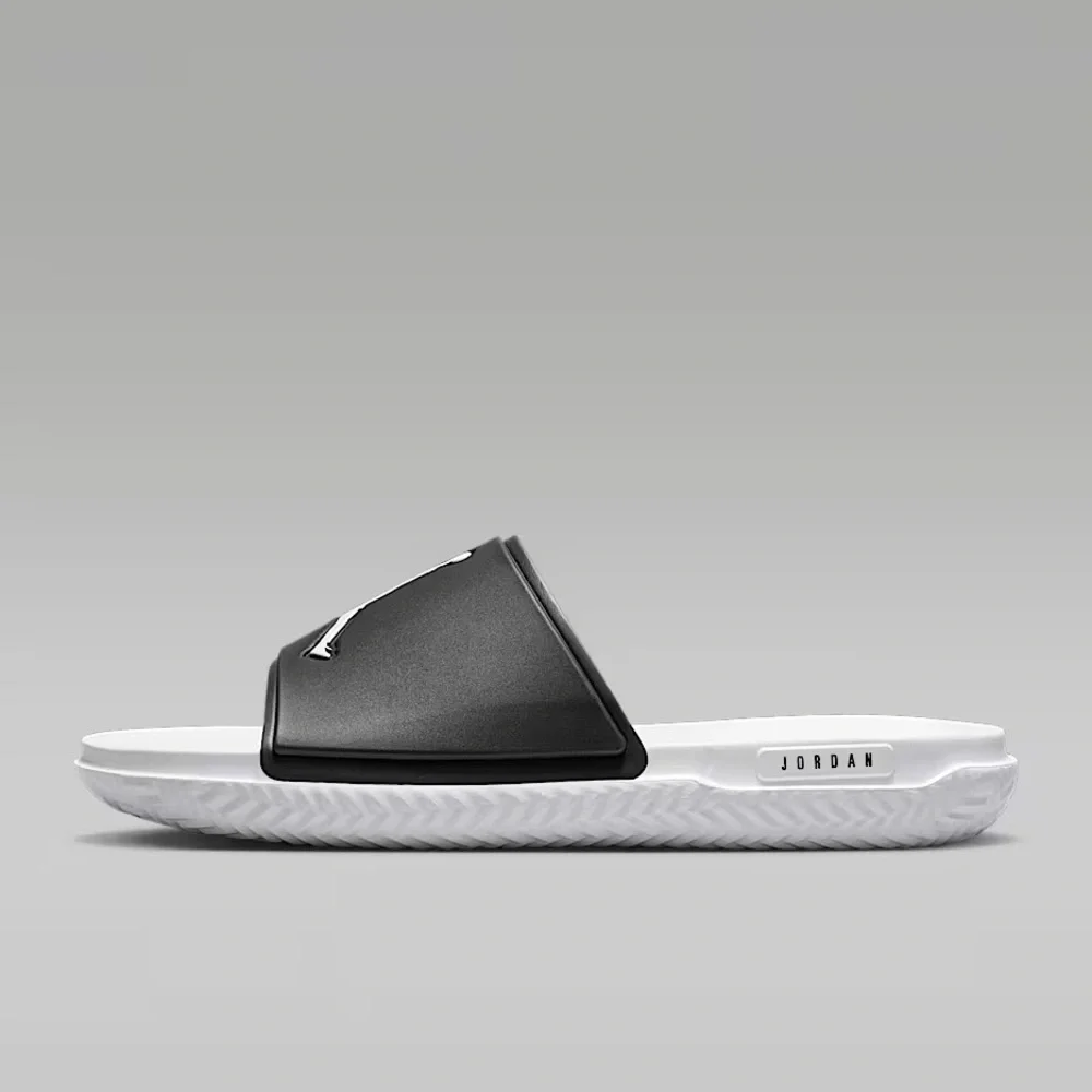 🔥 NEW Jordan Jumpman Men's Slides Sz 8 FQ1598-010 Black/White/White *READ